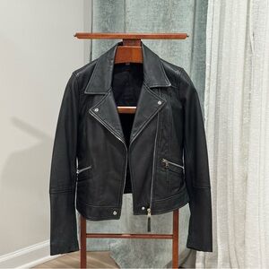 Zara Black Leather Outerwear